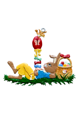 Zinn Faulenzer Hase