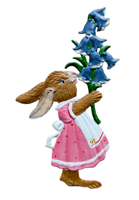 Pewter Bunny Girl with...