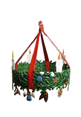 Zinn 3D Adventskranz
