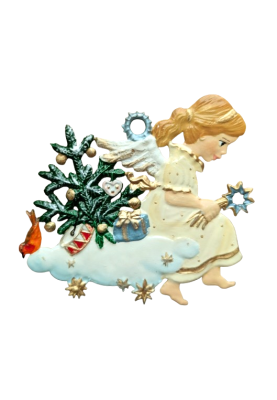 Pewter Angel on a Cloud