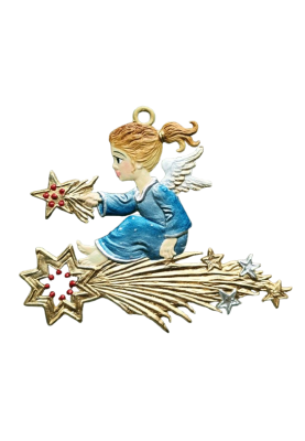 Zinn Engel auf Sternschnuppe