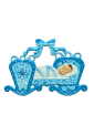 Pewter Cradle blue