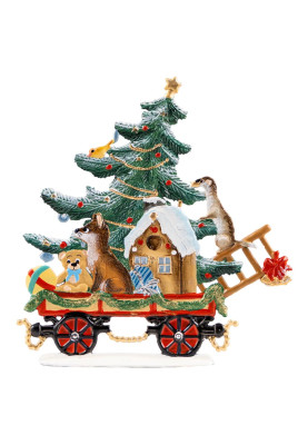 Zinn Weihnachtsbahn Wagen...
