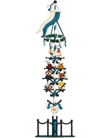 Maypole small standing - Pewter Figurines, Bavarian Motives, handpainted